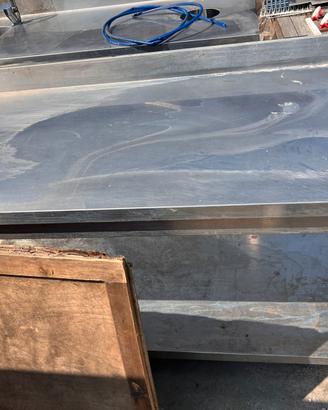 Banco acciaio inox 240 cm