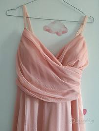 abito rosa cerimonia 