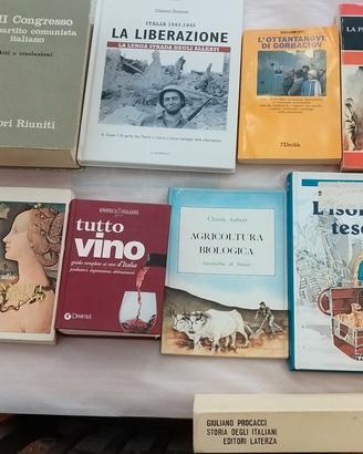 Lotto 10 Libri Politica Comunismo agricoltura Vini