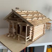 Casetta in legno fatta a mano