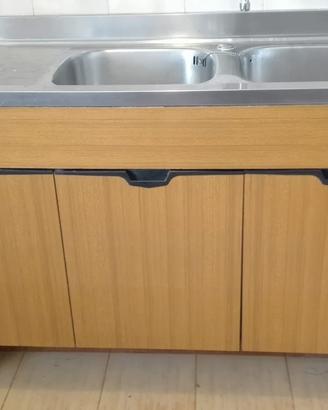 Lavello INOX con pensili
