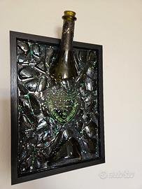 quadro Painting dom perignon green epoxy resin