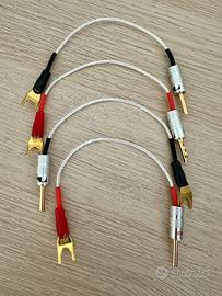 Ponticelli bi-wiring in argento