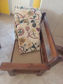 divano in legno 2 posti 