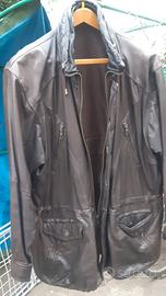 Cappotto vintage in vera pelle