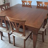Tavolo Legno Castellan 140x140 allungabile