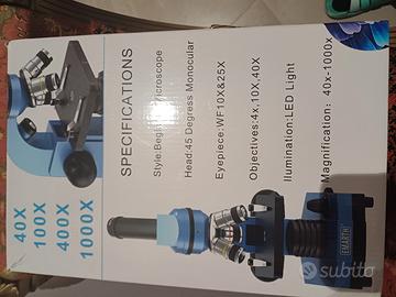 Microscopio funzionante