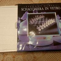 scacchiera in vetro 