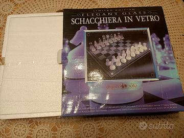 scacchiera in vetro 