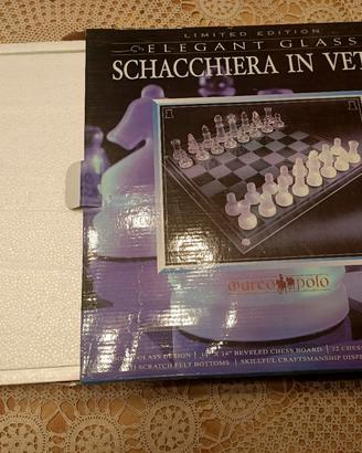 scacchiera in vetro 