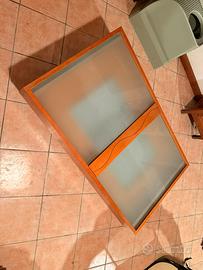 Tavolino da salotto estensibile, vano contenitore