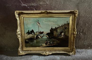 Copia del guardi anni 80 con cornice antica