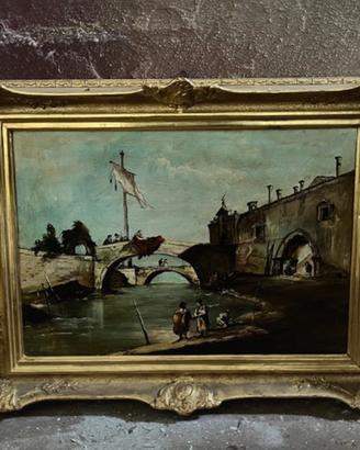 Copia del guardi anni 80 con cornice antica