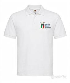 Polo Bianca Italia CONI Reggio Emilia XL
