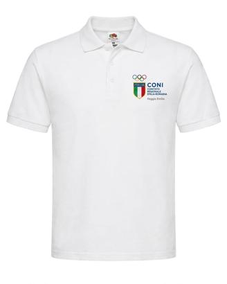 Polo Bianca Italia CONI Reggio Emilia XL