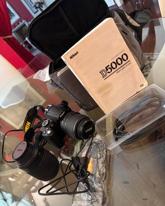Nikon D5000 + doppio obiettivo, usata pochissimo