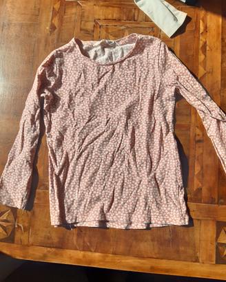 maglietta maniche lunghe bambina H&M 4 6 anni