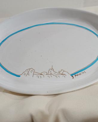 Vassoio Ceramica Cerasarda Firmato Y Palacios