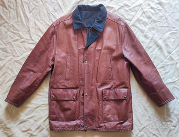 Giacca uomo Gerardo Russo vera pelle marrone tg.50