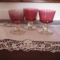 Bicchieri in vetro di Murano