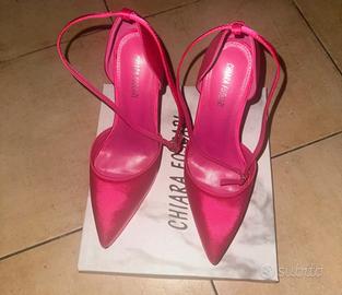 Décolleté 👠 con tacco alto fucsia tg. 40