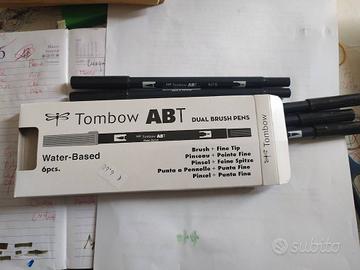 TOMBOW DUAL BRUS PEN AD ACQUA PUNTA PENNELLO +FINE