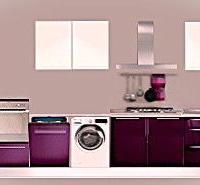 Cucina componibile GiCinque viola- melanzana