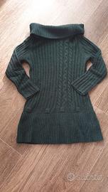 Abito maglione verde 