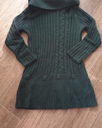 Abito maglione verde 