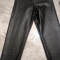 Pantalone pelle nero Tezenis