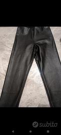 Pantalone pelle nero Tezenis