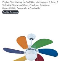 ventilatore da soffitto + kit telecomando 