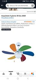 ventilatore da soffitto + kit telecomando 