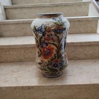 Vaso in ceramica Mancinelli Deruta dipinto a mano