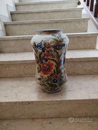 Vaso in ceramica Mancinelli Deruta dipinto a mano