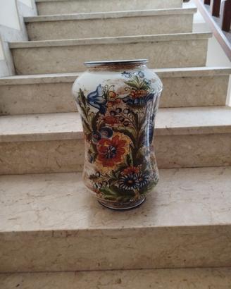 Vaso in ceramica Mancinelli Deruta dipinto a mano