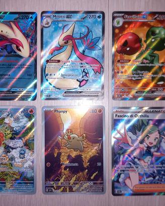 Lotto Carte Pokemon Illustrazione Rare Scintille
