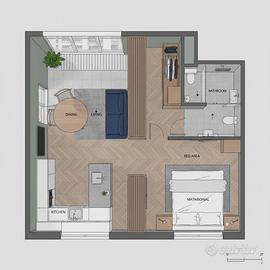 Monolocale porta lame spese minime