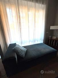 Chaise longue in velluto