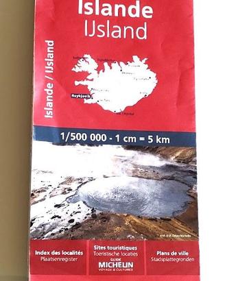 Islanda Cartina Geografica Michelin