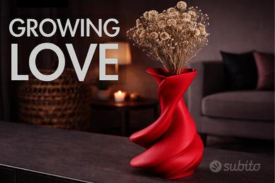 Vaso stampato in 3D, colore e dim personalizzabili