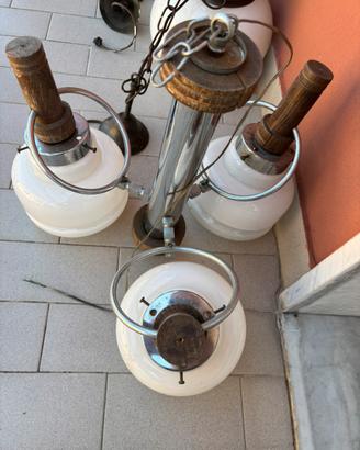 Lampadario vintage anni ’60-’70 – 3 luci