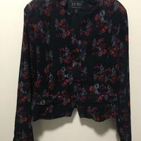 GIACCA donna ARMANI JEANS blu fiori Tg 44
