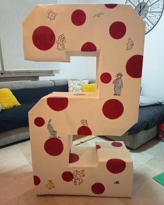  numero 2 per compleanno 