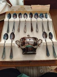 zuccheriera vintage silver plate 1000