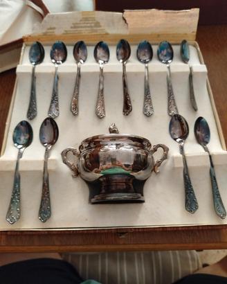 zuccheriera vintage silver plate 1000