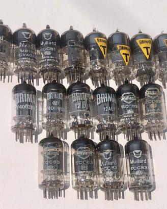 Valvole Mullard ECC81 ECC82 ECC83 12AU7 12AX7 etc.