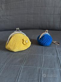 Portamonete fatti a mano all’uncinetto