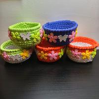 cestini primaverili  fondo legno da 10 cm 