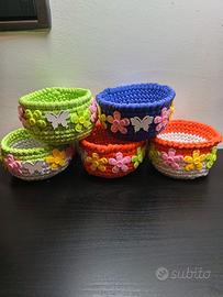 cestini primaverili  fondo legno da 10 cm 